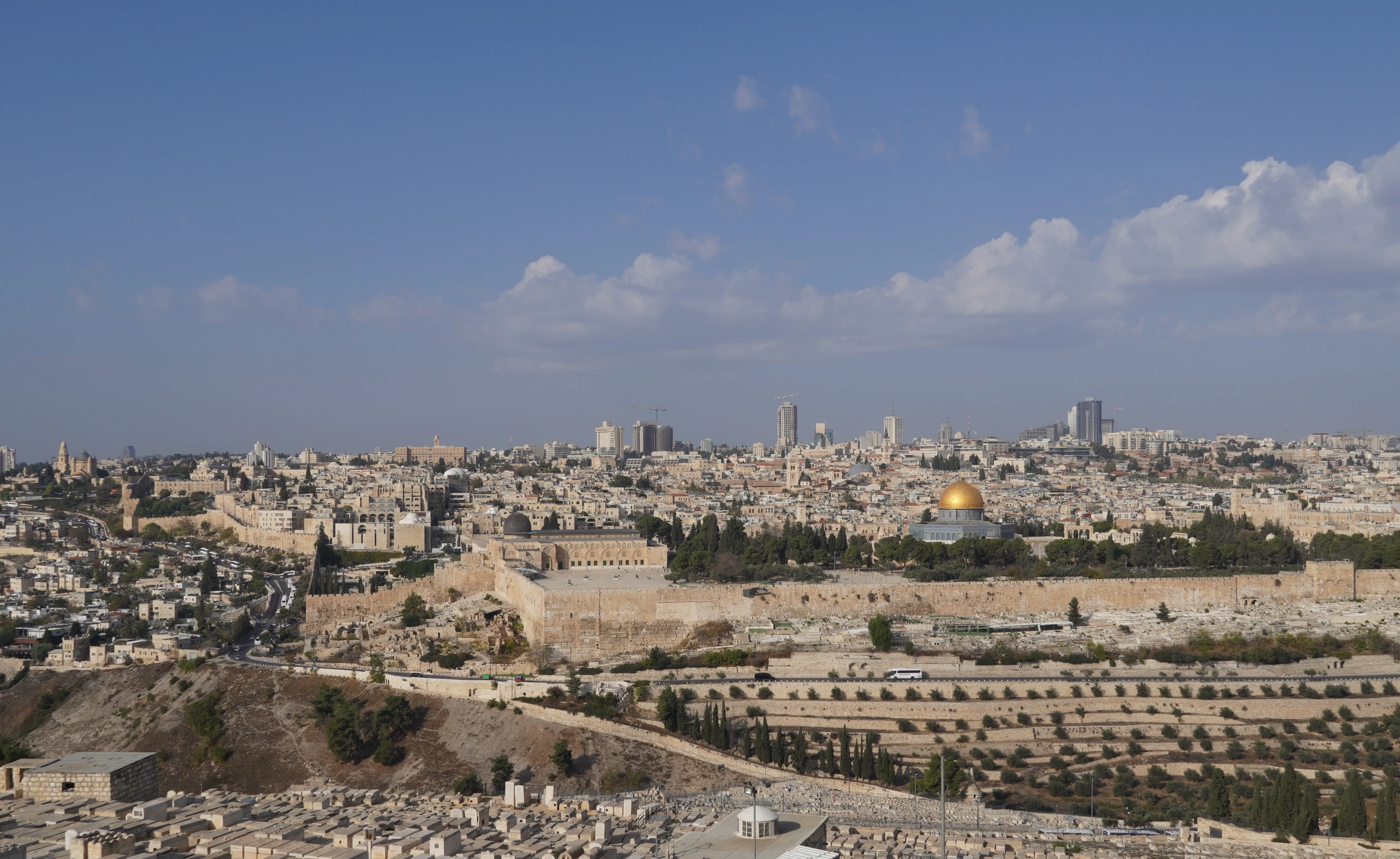 View of Jerusalem's Old City with the Dome of the Rock